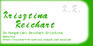 krisztina reichart business card